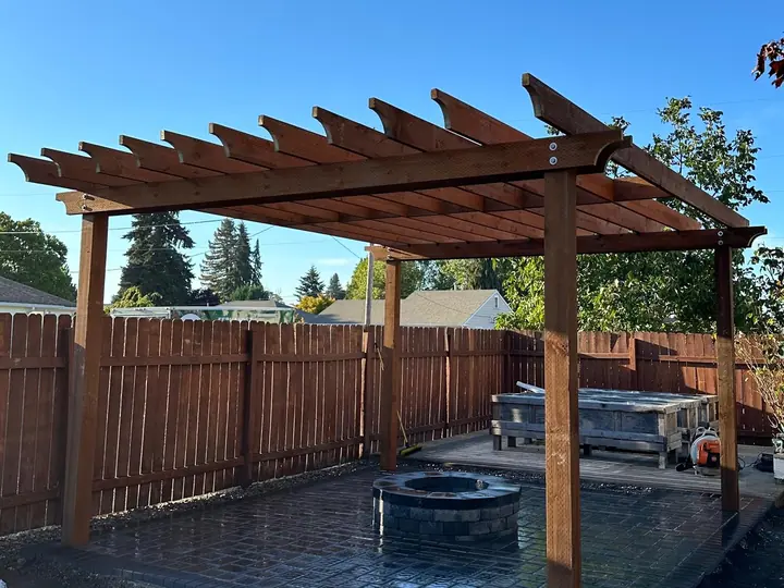 Pergola & Pavers by Twins Lawn Service